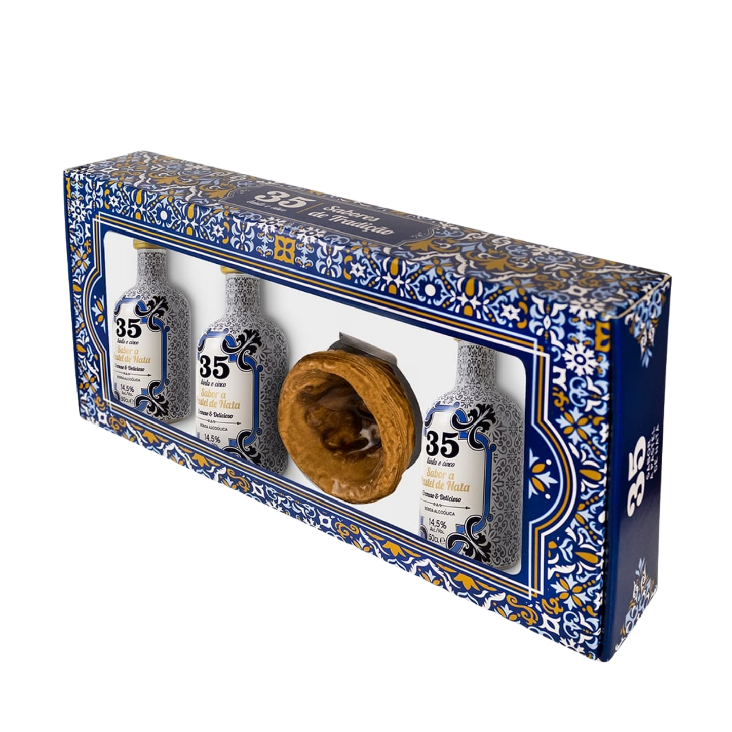 Pack 3 Sabor a Pastel de Nata Miniaturas + Copo de Faiança