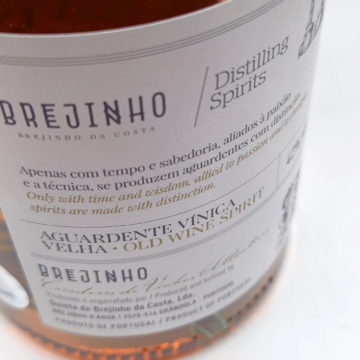 Aguardente Vínica Velha Brejinho da Costa 50cl