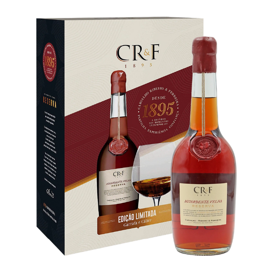 Aguardente vínica velha CRF Reserva + cálice (Ed. Especial)