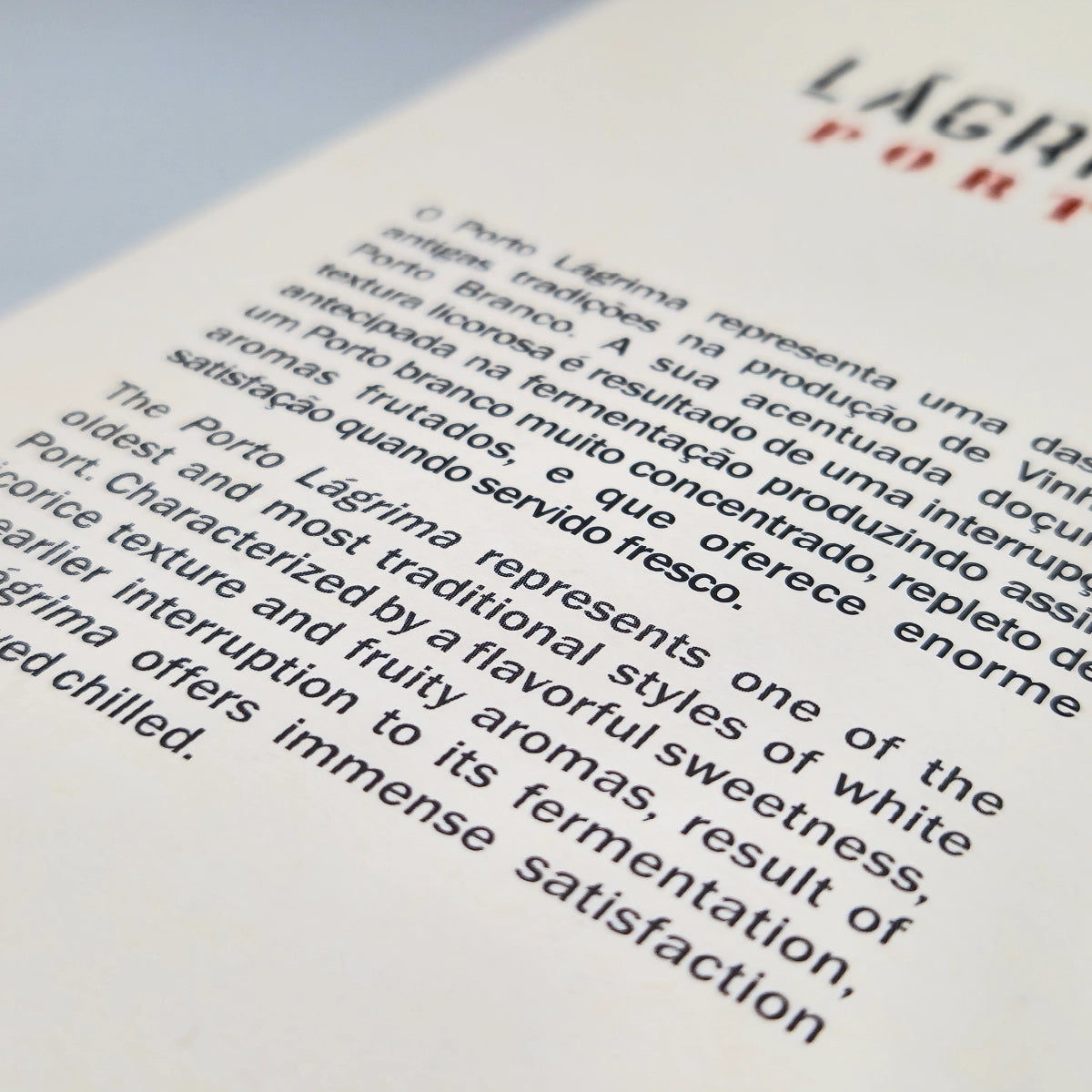 Real Companhia Velha Porto Lágrima