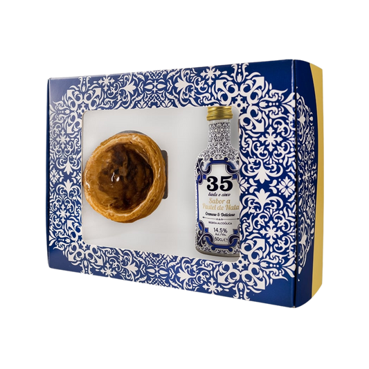 Pack Sabor a Pastel de Nata | 1 Miniatura + Copo Faiança