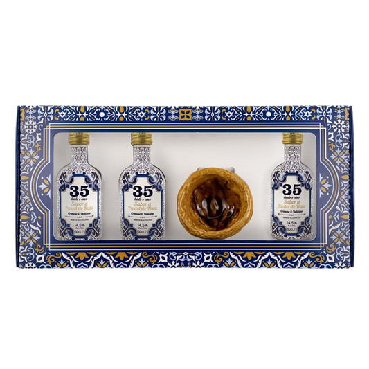 Pack 3 Sabor a Pastel de Nata Miniaturas + Copo de Faiança