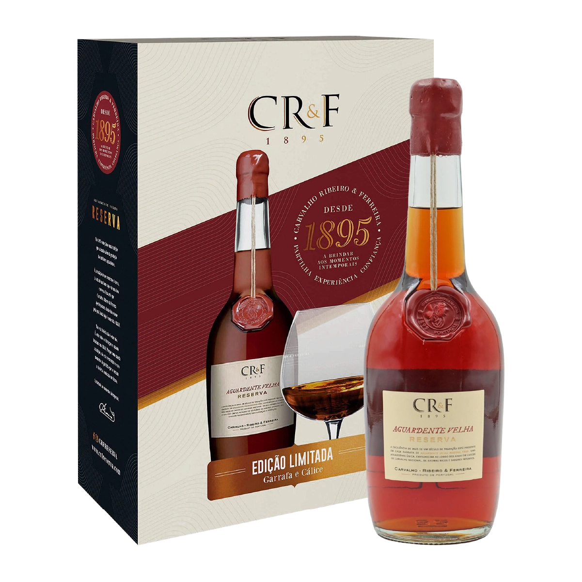 Aguardente vínica velha CRF Reserva + cálice (Ed. Especial)